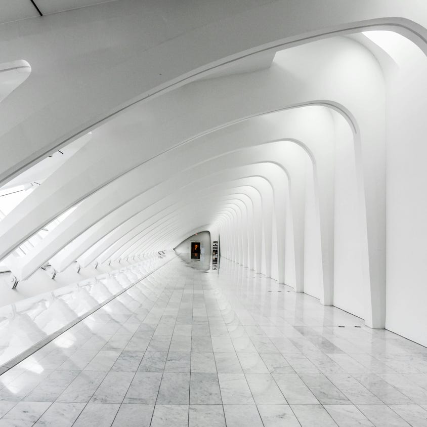 Long Exposure Photography White Dome Building Interior